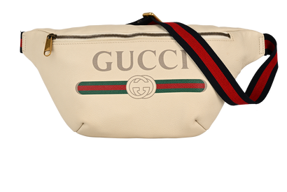 GG Web Bum Bag, &pound;375, Handbags, Beige, Leather, Front view